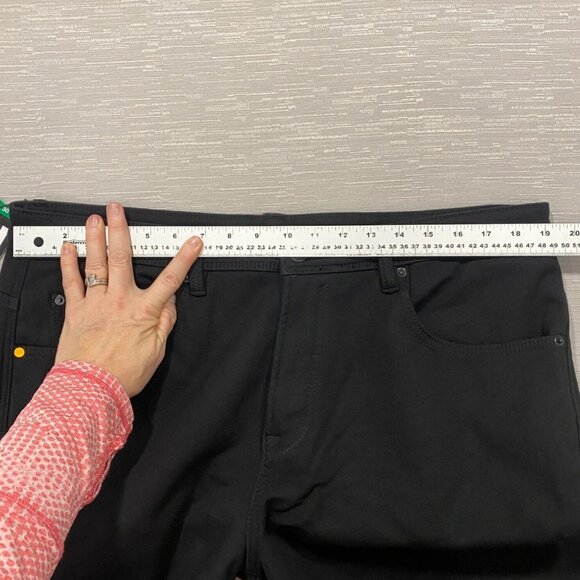 CAT Caterpillar Work Pants Mens 38 x 30 Black Canvas Fleece Lined Insulated - Picture 6 of 11